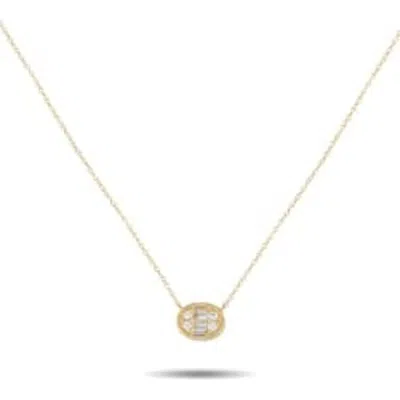 Lb Exclusive 14k Yellow Gold 0.20ct Diamond Necklace  Pn16829 Y In Gold