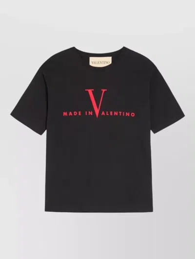 Valentino T-shirt Jersey In Black
