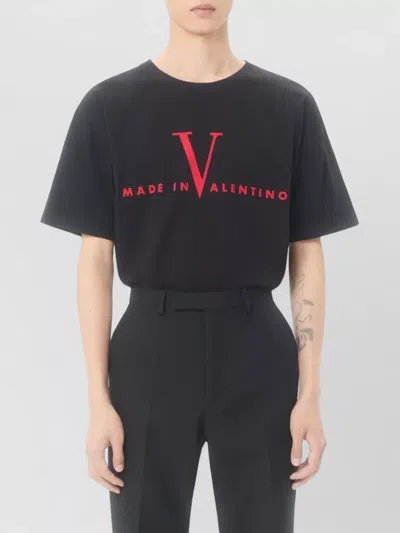 Valentino T-shirt Jersey In Black