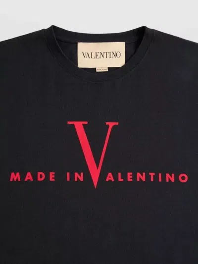 Valentino T-shirt Jersey In Black