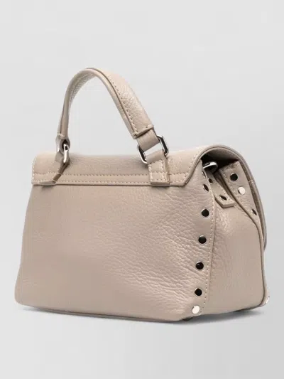 Zanellato Postina Daily Baby Leather Handbag In White
