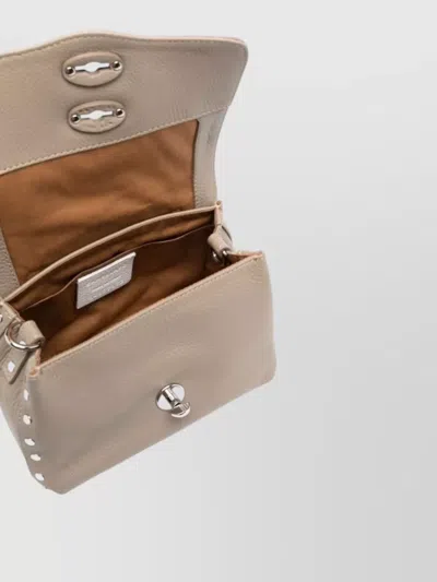 Zanellato Postina Daily Baby Leather Handbag In White