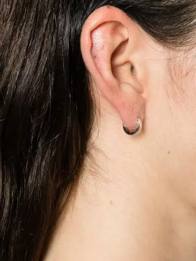 Totême Stylish Hoop Earrings For Everyday Wear In Transparent