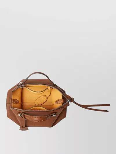 Fendi Medium By The Way Selleria Hand-sewn Topstitches Tote Bag In Brown