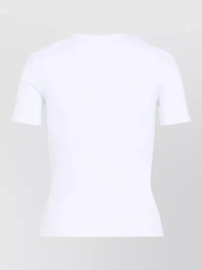 Celine Short Sleeve Crew Neck T-shirt Design In White