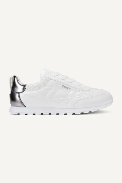 Dkny Women's Fahn Lace Up Sneaker In White