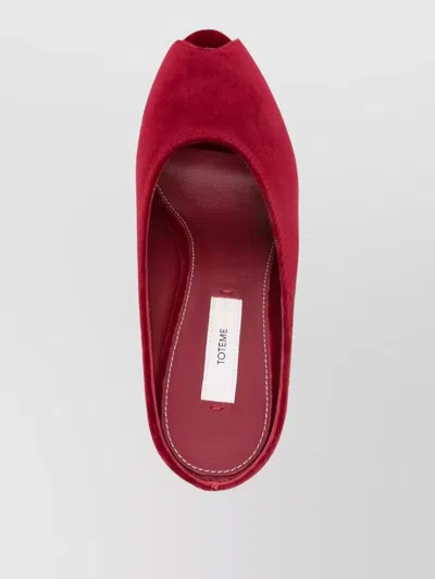 Totême 90mm Peep Toe Heeled Sandals In Multi