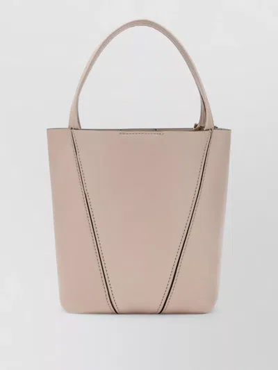 Chloé Compact Travel Bag Shoulder Strap In Neutral