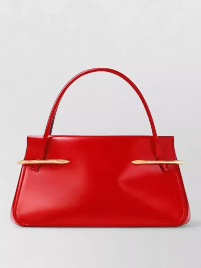 Givenchy Pinch Medium Shoulder Bag In Smooth Leather In Red