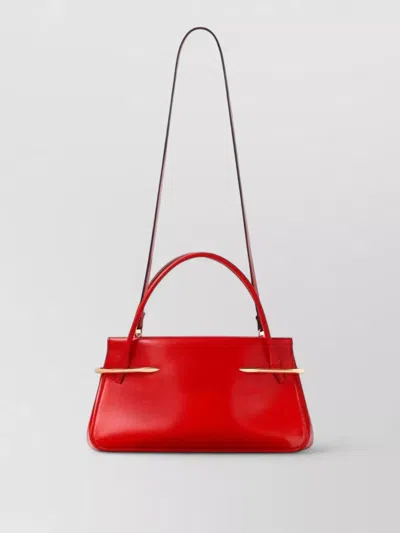 Givenchy Pinch Medium Shoulder Bag In Smooth Leather In Red