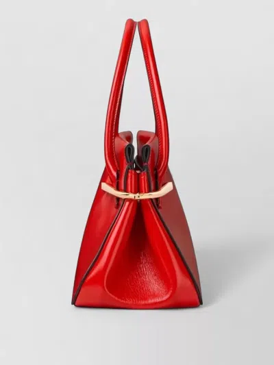 Givenchy Pinch Medium Shoulder Bag In Smooth Leather In Red