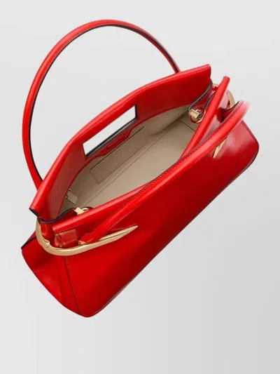 Givenchy Pinch Medium Shoulder Bag In Smooth Leather In Red