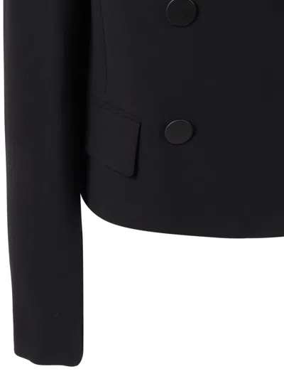 Max Mara Caprera Button Jacket In Black