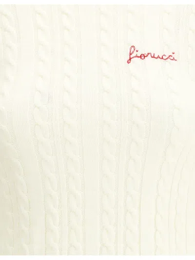 Fiorucci Cream Merino Wool Sweatshirt In White