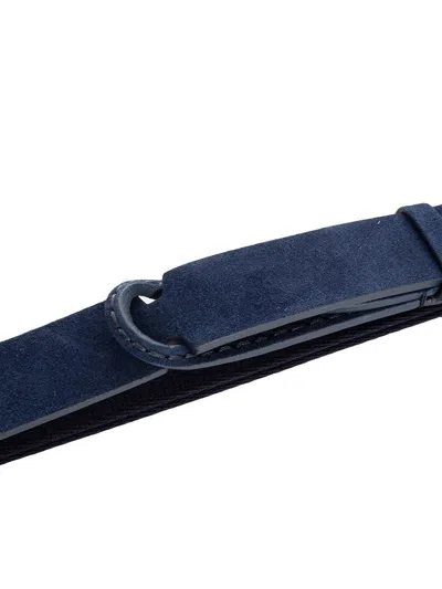 Orciani Nobuckle Suede In Blue