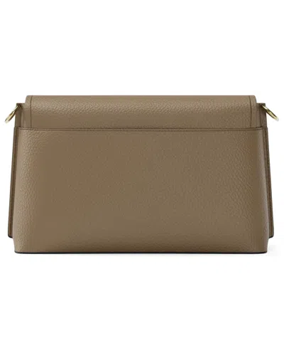 Michael Kors Evelyn Medium Flap Crossbody Bag In Brown