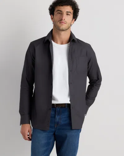 Quince Men's Oxford Shirt In Black