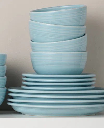 Fiesta Bistro Coupe 3-piece Place Setting, Service For 1 In Blue