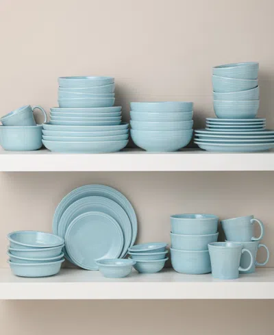 Fiesta Classic Rim 12 Pc. Dinnerware Set, Service For 4 In Blue