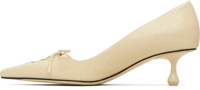 Jimmy Choo Off-white Scarlett 50 Heels In Multi