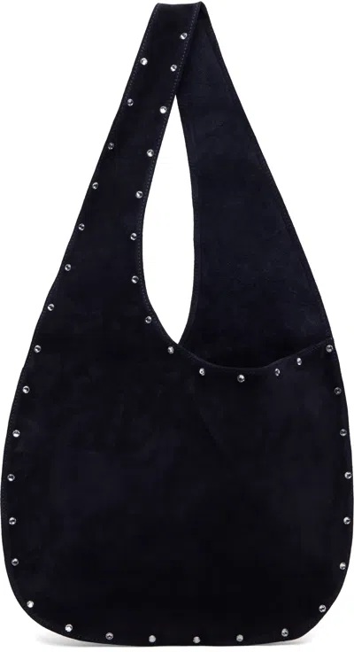 Maryam Nassir Zadeh Navy Lara Stones Tote