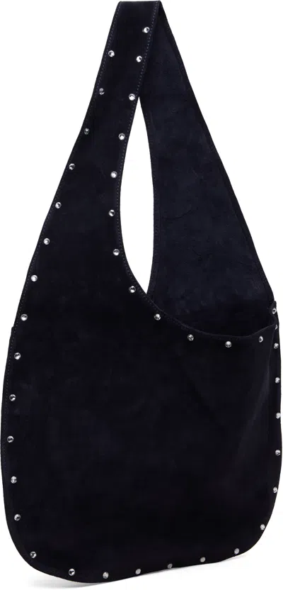 Maryam Nassir Zadeh Navy Lara Stones Tote