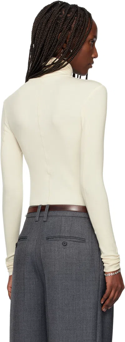 Tonywack Off-white Slim-fit Turtleneck In White