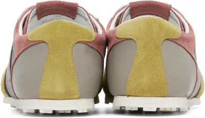 Marni Multicolor Leather Sneakers Suede Panels In Multi