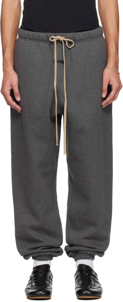 Essentials Gray Holiday Classic Sweatpants In Gray