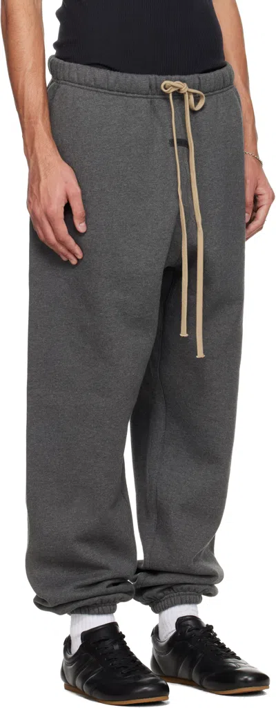 Essentials Gray Holiday Classic Sweatpants In Gray