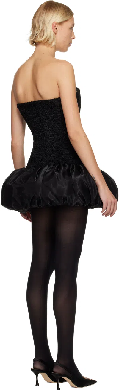 Nicklas Skovgaard Ssense Exclusive Black Flora Minidress In Black