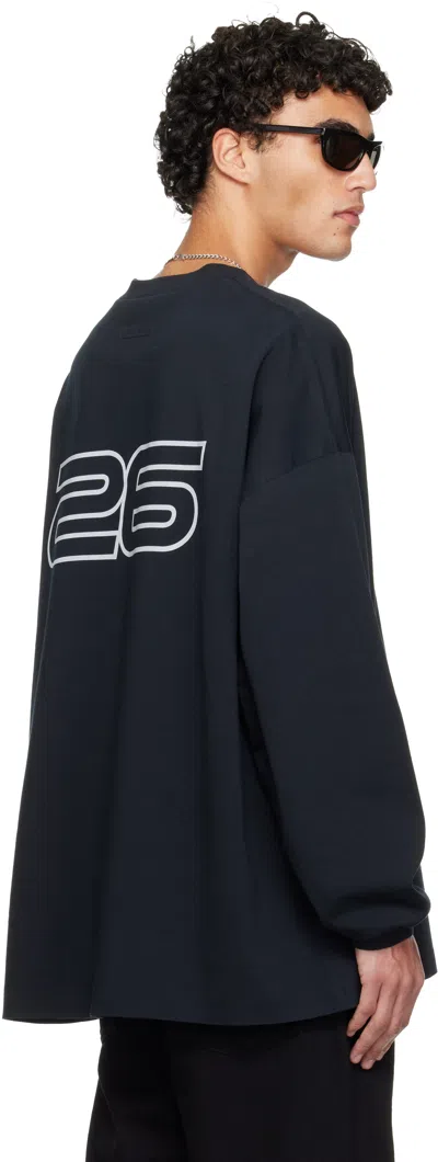 Essentials Black Holiday Ponte 90s Long Sleeve T-shirt In Multi