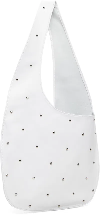 Maryam Nassir Zadeh White Lara Multi Stud Tote