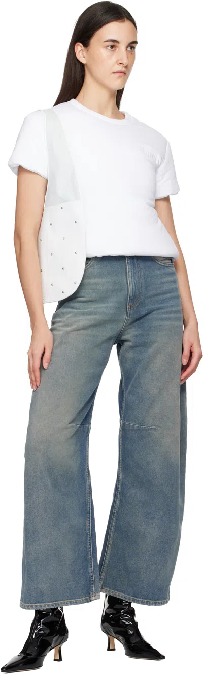 Maryam Nassir Zadeh White Lara Multi Stud Tote