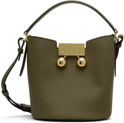 Marni Khaki Trunkaroo Bucket Bag