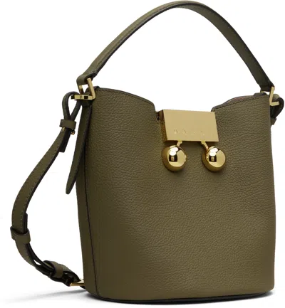 Marni Khaki Trunkaroo Bucket Bag
