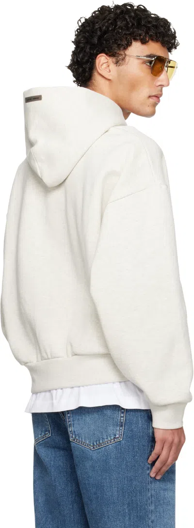 Essentials Off-white Holiday Embossed '' Classic Hoodie In White