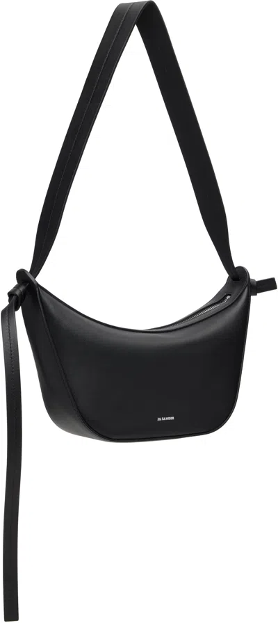 Jil Sander Black Knot Small Bag In Black