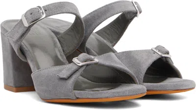 Maryam Nassir Zadeh Gray Una Heeled Sandals In Gray