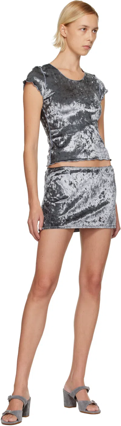 Maryam Nassir Zadeh Gray Una Heeled Sandals In Gray