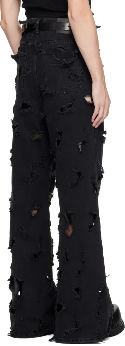 Matieres Feacales Black Destroyed Jeans