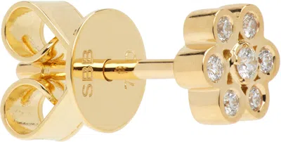 Sophie Bille Brahe Petite Lily Fleur Single Earring In Gold