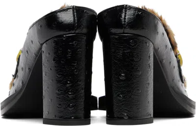 Martine Rose Black Champagne Cap Square Toe Heels In Multi