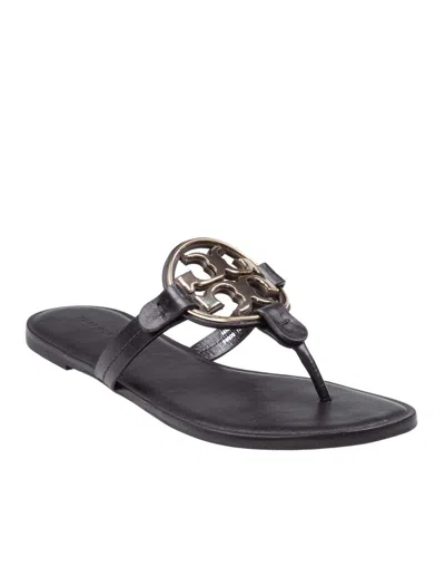 Tory Burch Leather Flip-flop Sandal In Black