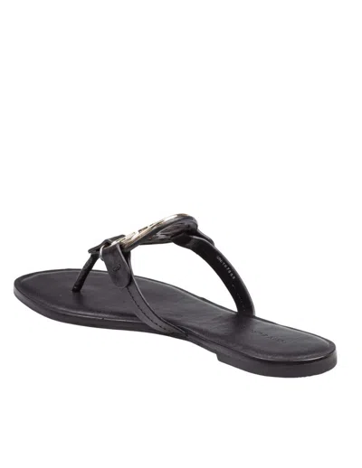 Tory Burch Leather Flip-flop Sandal In Black