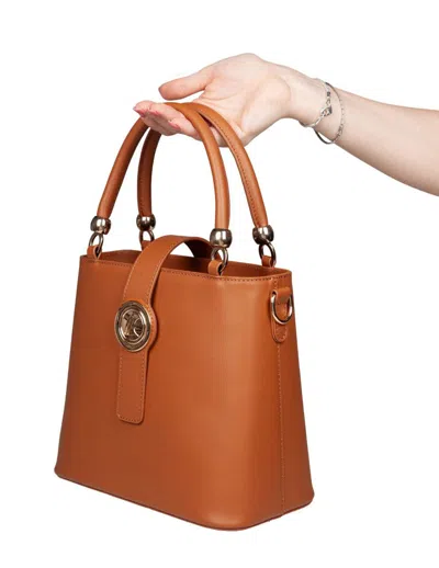 Marco Castelli Leather Handbag In Pattern