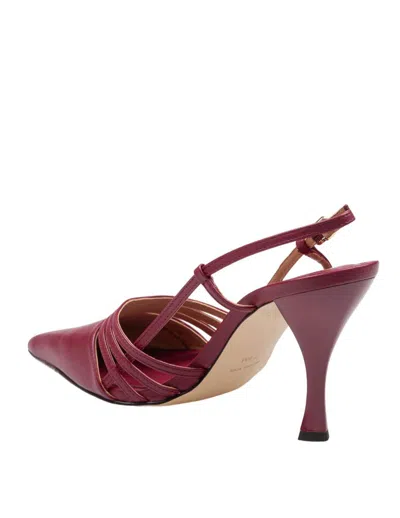 Michael Kors Leather Slingback In Multi