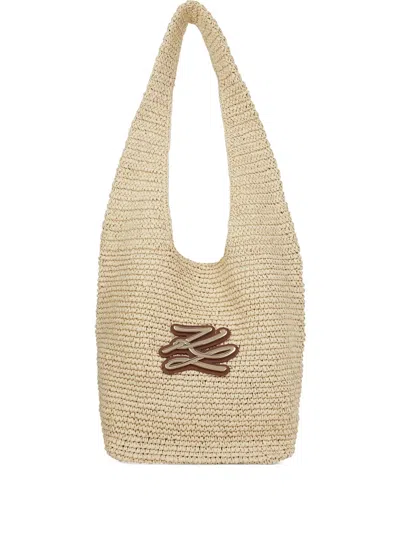 Karl Lagerfeld K/autograph Beach Bag In Brown