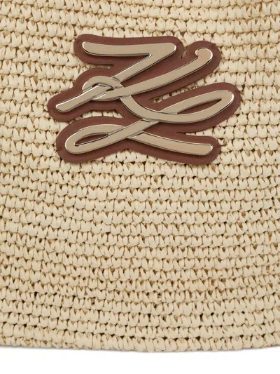 Karl Lagerfeld K/autograph Beach Bag In Brown
