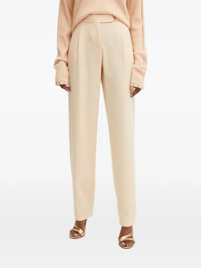 Patrizia Pepe Belted Trousers In Brown